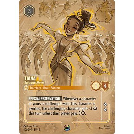 Tiana - Restaurant Owner (Enchanted) (206/204) - Azurite Sea Holofoil