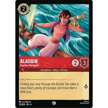 Aladdin - Fearless Navigator (112/204) - Azurite Sea Cold Foil