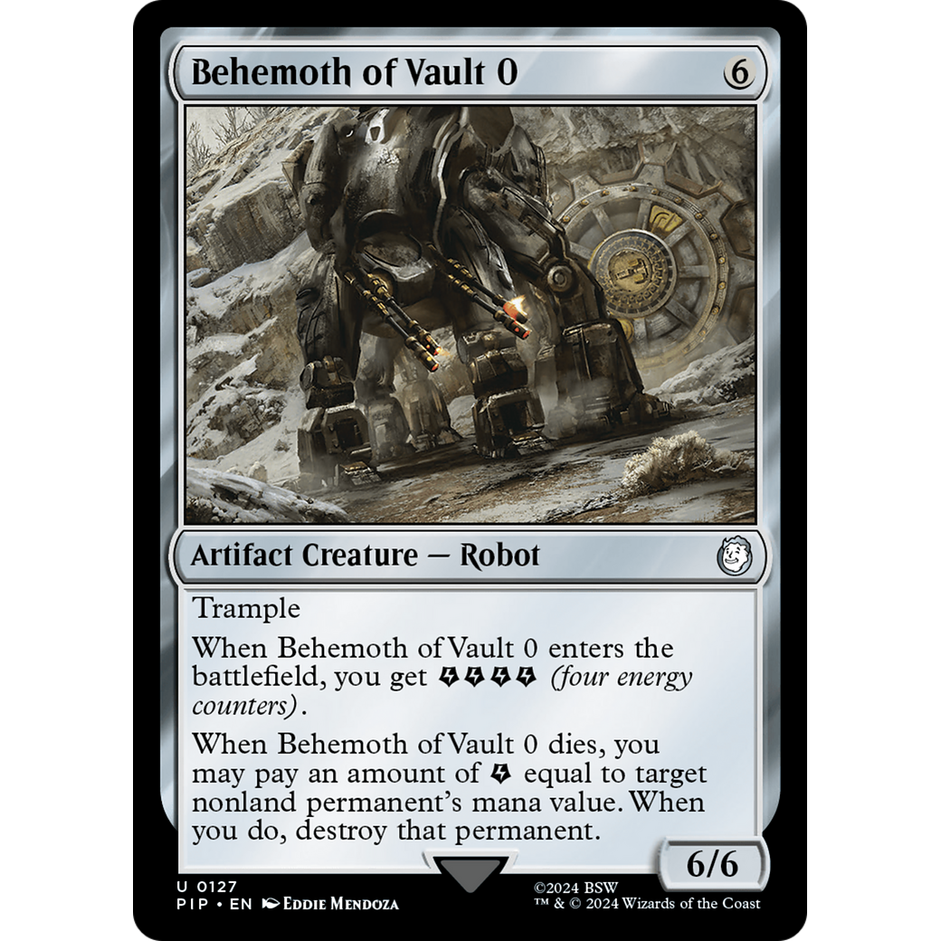 Behemoth of Vault 0 (PIP-127) - Fallout Foil