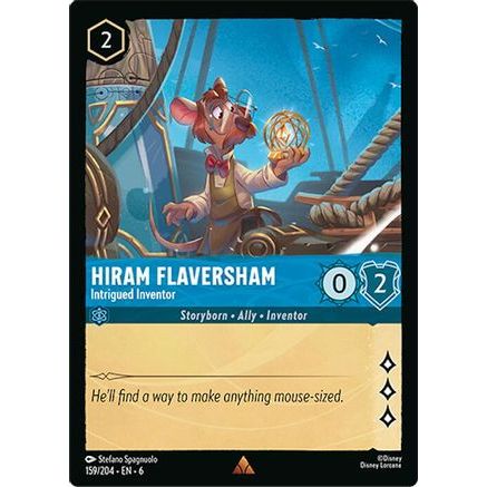 Hiram Flaversham - Intrigued Inventor (159/204) - Azurite Sea Cold Foil
