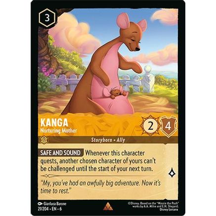 Kanga - Nurturing Mother (21/204) - Azurite Sea Cold Foil