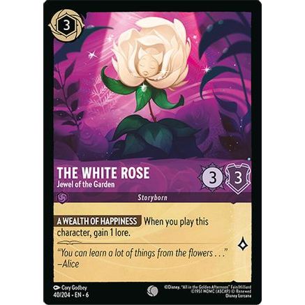 The White Rose - Jewel of the Garden (40/204) - Azurite Sea Cold Foil