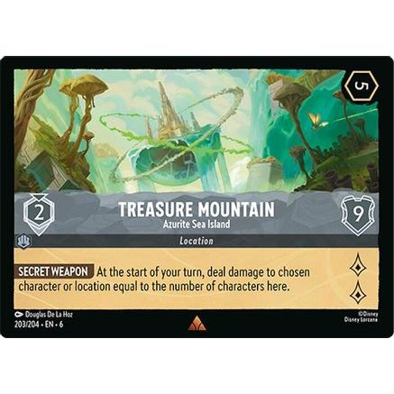 Treasure Mountain - Azurite Sea Island (203/204) - Azurite Sea Cold Foil