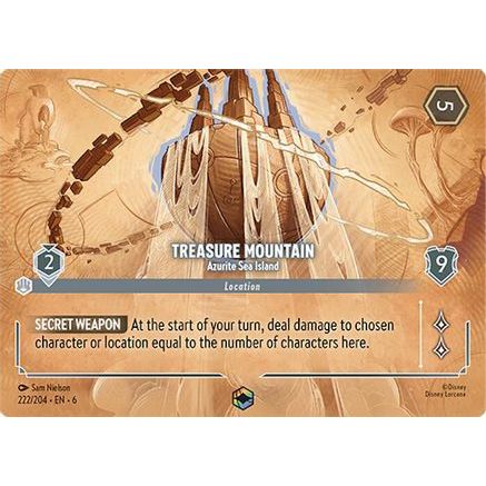 Treasure Mountain - Azurite Sea Island (Enchanted) (222/204) - Azurite Sea Holofoil