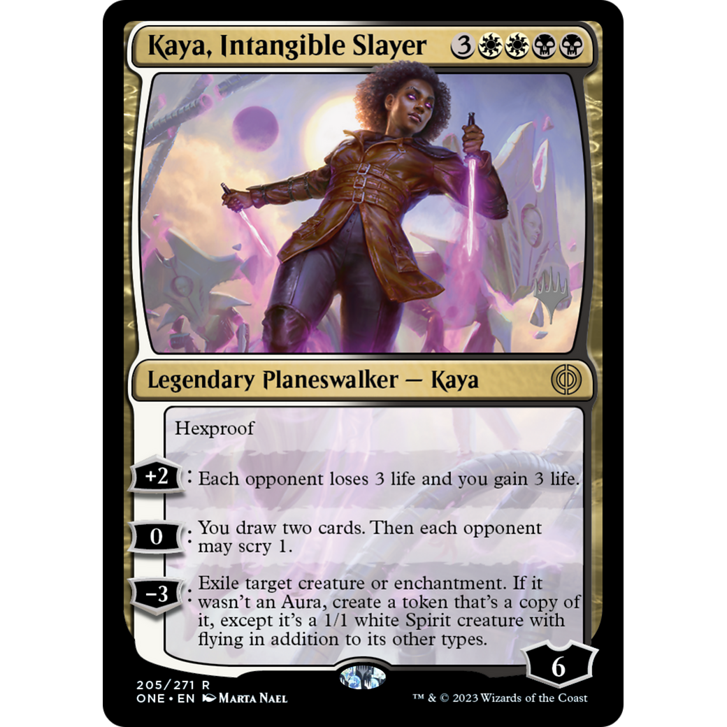 Kaya, Intangible Slayer (PPONE-205P) - Phyrexia: All Will Be One Promos Foil