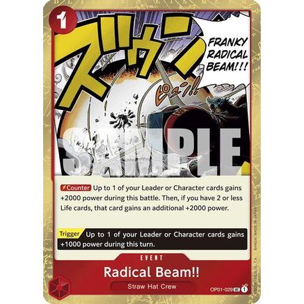 Radical Beam!! (Jolly Roger Foil) (OP01-029) - Premium Booster -The Best- Foil