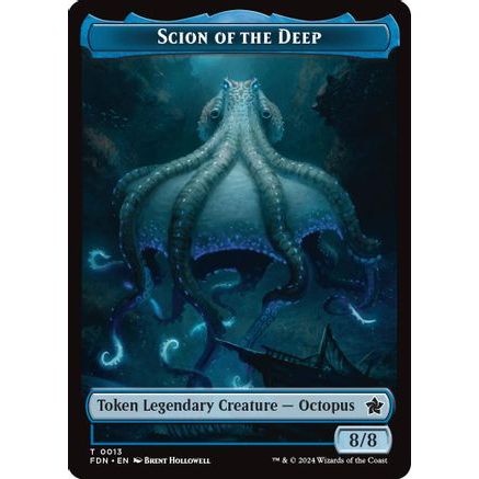 Scion of the Deep // Koma's Coil Doubled-Sided Token (FDN-13 // 11) - Foundations