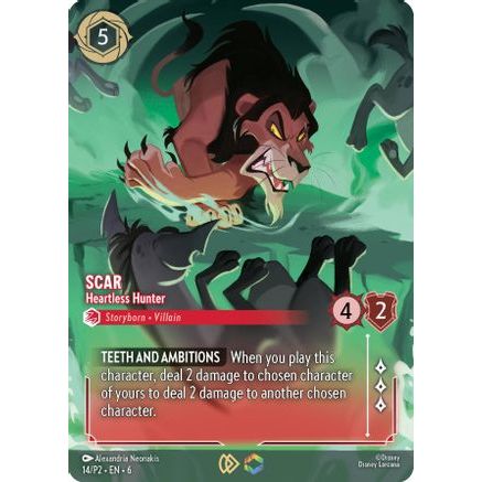 Scar - Heartless Hunter (Store Championship) (14) - Disney Lorcana Promo Cards Holofoil