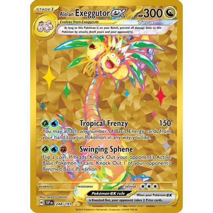 Alolan Exeggutor ex - 248/191 248 - SV08 Surging Sparks Holofoil