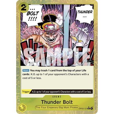 Thunder Bolt (Textured Foil) (OP03-121) - Premium Booster -The Best- Foil