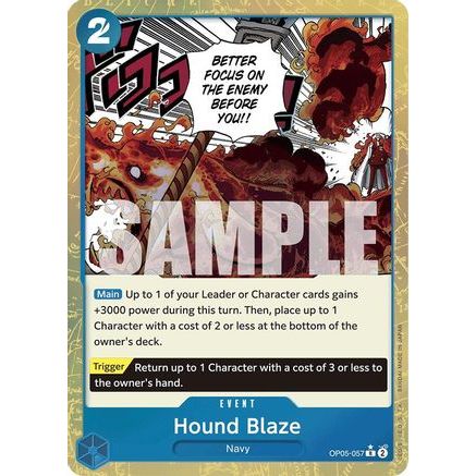 Hound Blaze (Textured Foil) (OP05-057) - Premium Booster -The Best- Foil