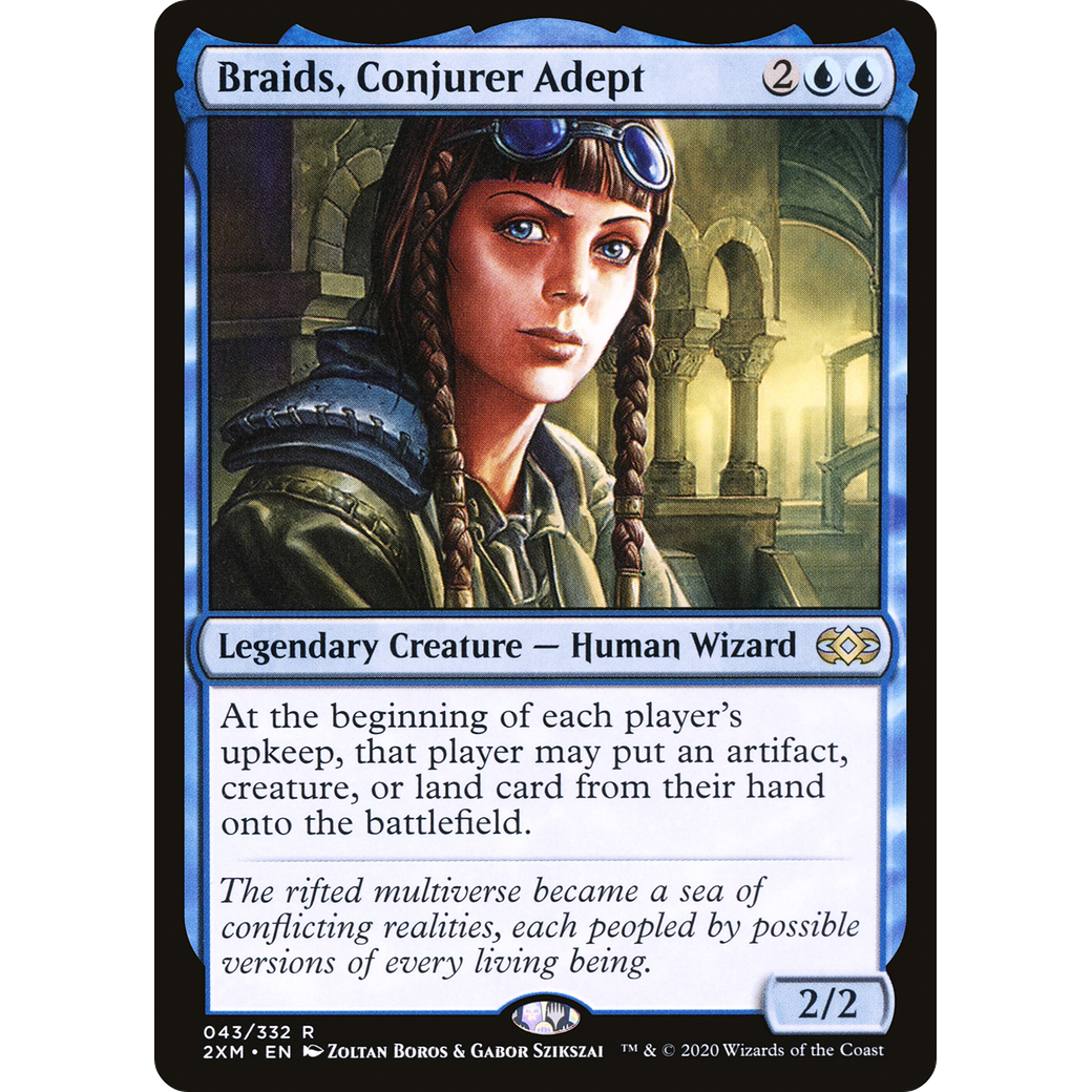Braids, Conjurer Adept (2XM-043) - Double Masters Foil