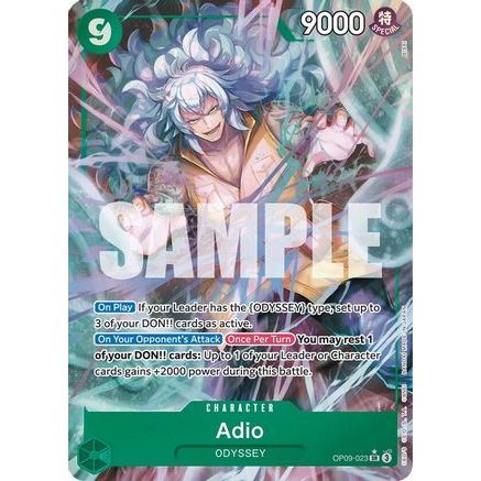 Adio (Parallel) (OP09-023) - Emperors in the New World Foil