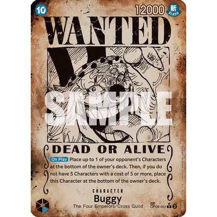 Buggy (051) (Wanted Poster) (OP09-051) - Emperors in the New World Foil