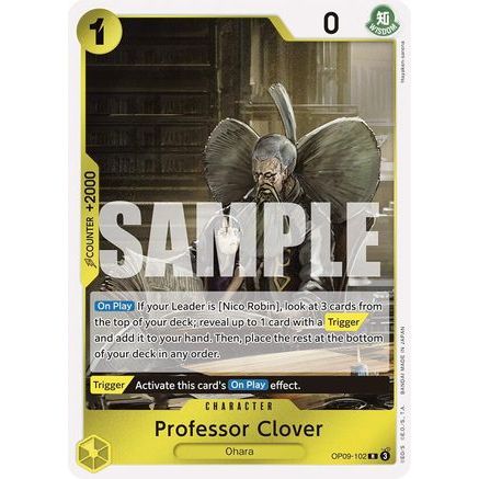 Professor Clover (OP09-102) - Emperors in the New World Foil