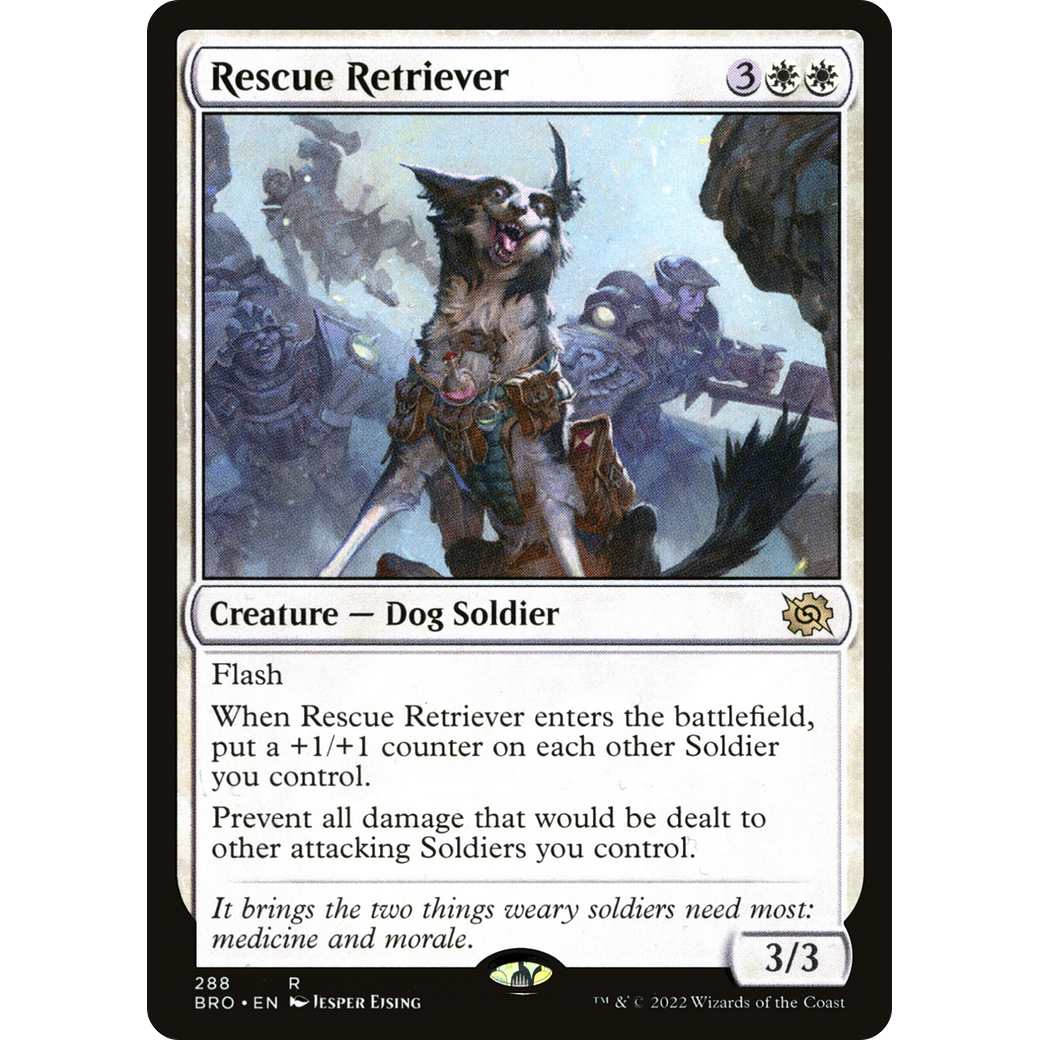 Rescue Retriever (BRO-288) - The Brothers' War Foil