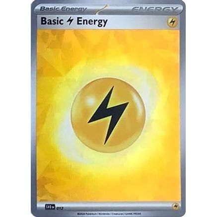 Basic Lightning Energy (Cracked Ice Holo) 12 - SV07 Stellar Crown Holofoil