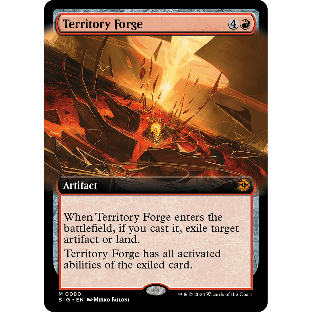 Territory Forge (Extended Art) (BIG-080) - The Big Score: (Extended Art) Foil