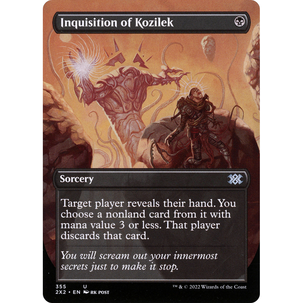 Inquisition of Kozilek (Borderless) (2X2-355) - Double Masters 2022 (Borderless)