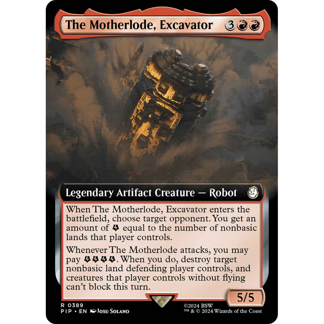 The Motherlode, Excavator (PIP-389) - Fallout: (Extended Art) Foil