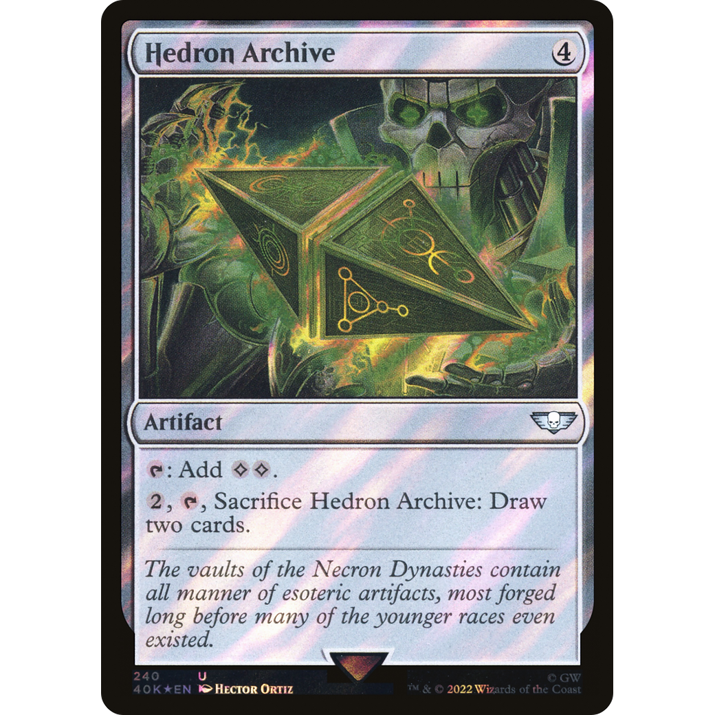 Hedron Archive (40K-240) - Warhammer 40,000 Commander Foil