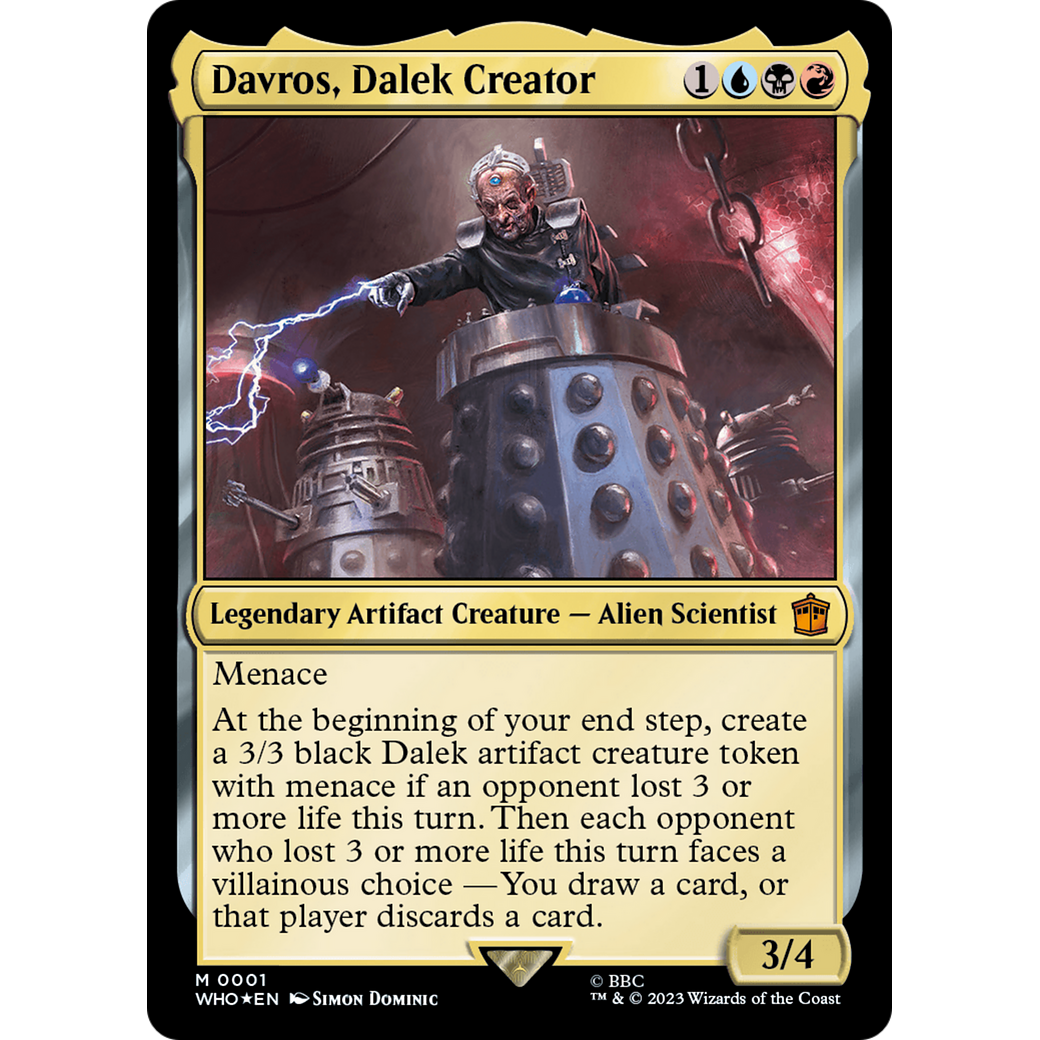 Davros, Dalek Creator (WHO-001) - Doctor Who Foil