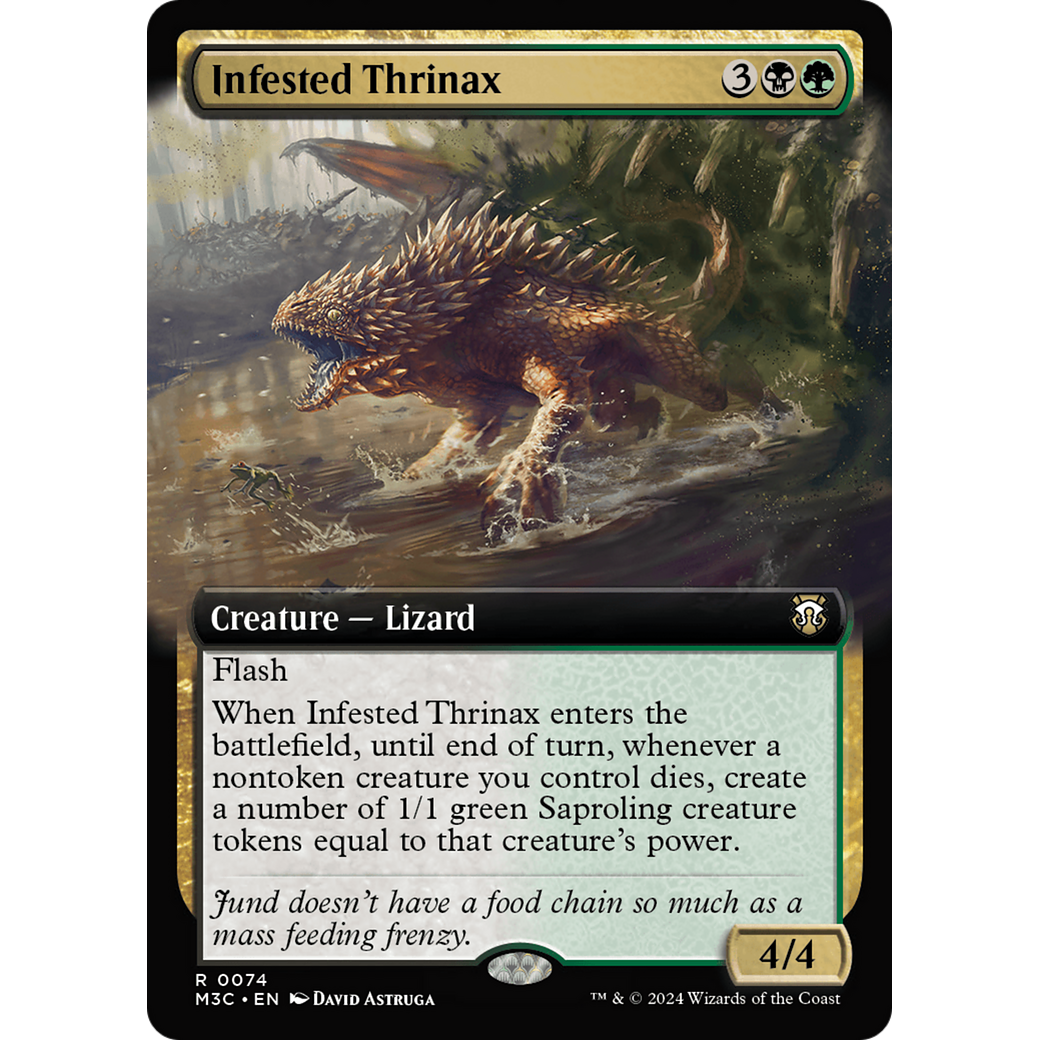 Infested Thrinax (M3C-074) - Modern Horizons 3 Commander: (Extended Art)