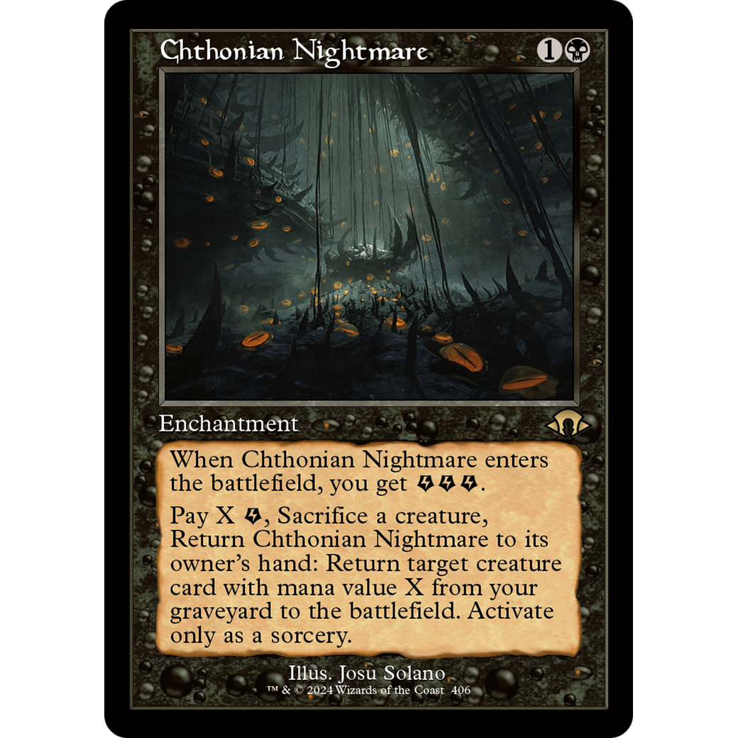 Chthonian Nightmare (MH3-406) - Modern Horizons 3 Foil