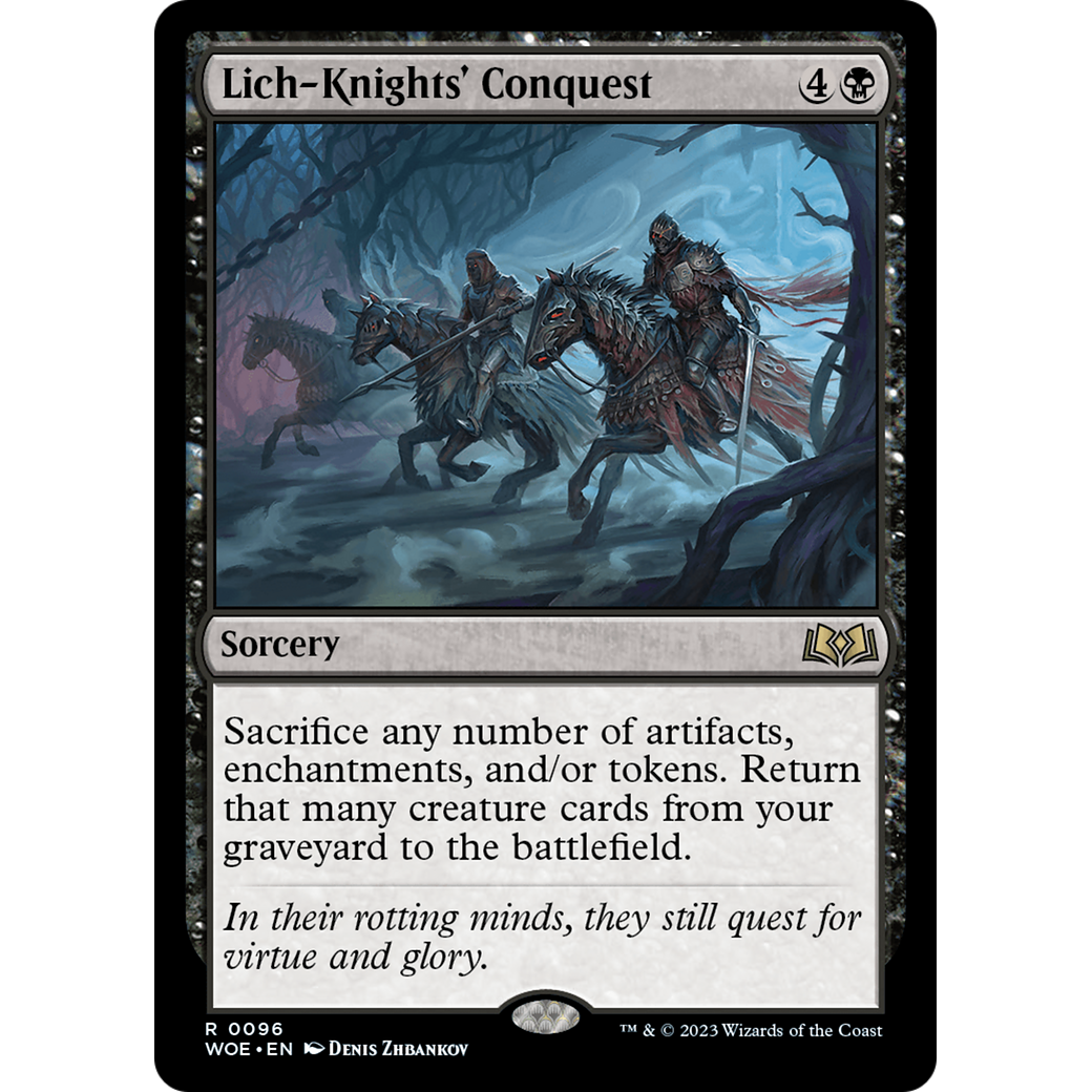 Lich-Knights' Conquest (WOE-096) - Wilds of Eldraine Foil