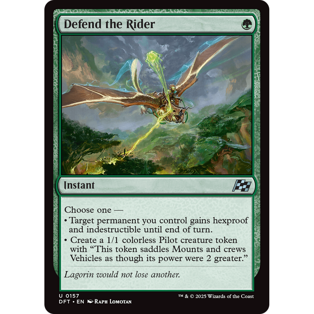 Defend the Rider (DFT-157) - Aetherdrift Foil