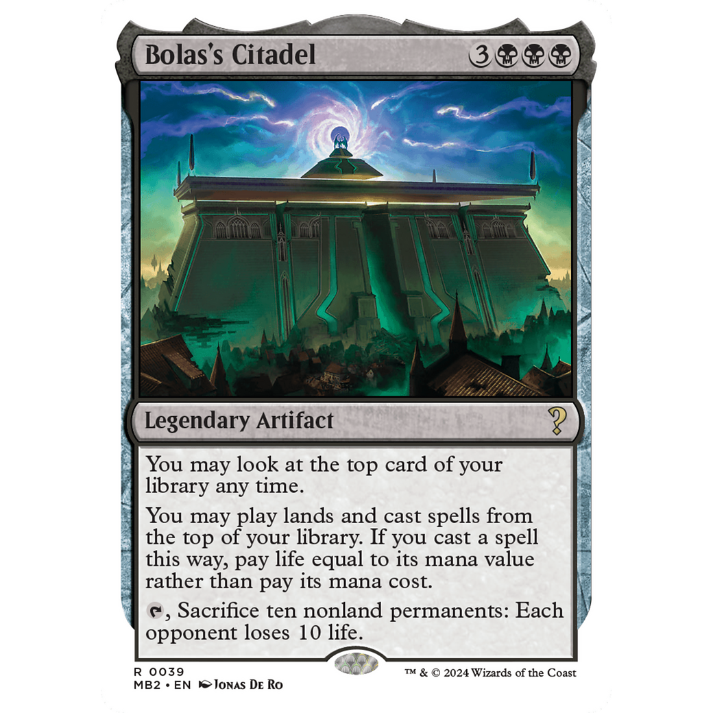 Bolas's Citadel (White Border) (MB2-039) - Mystery Booster 2