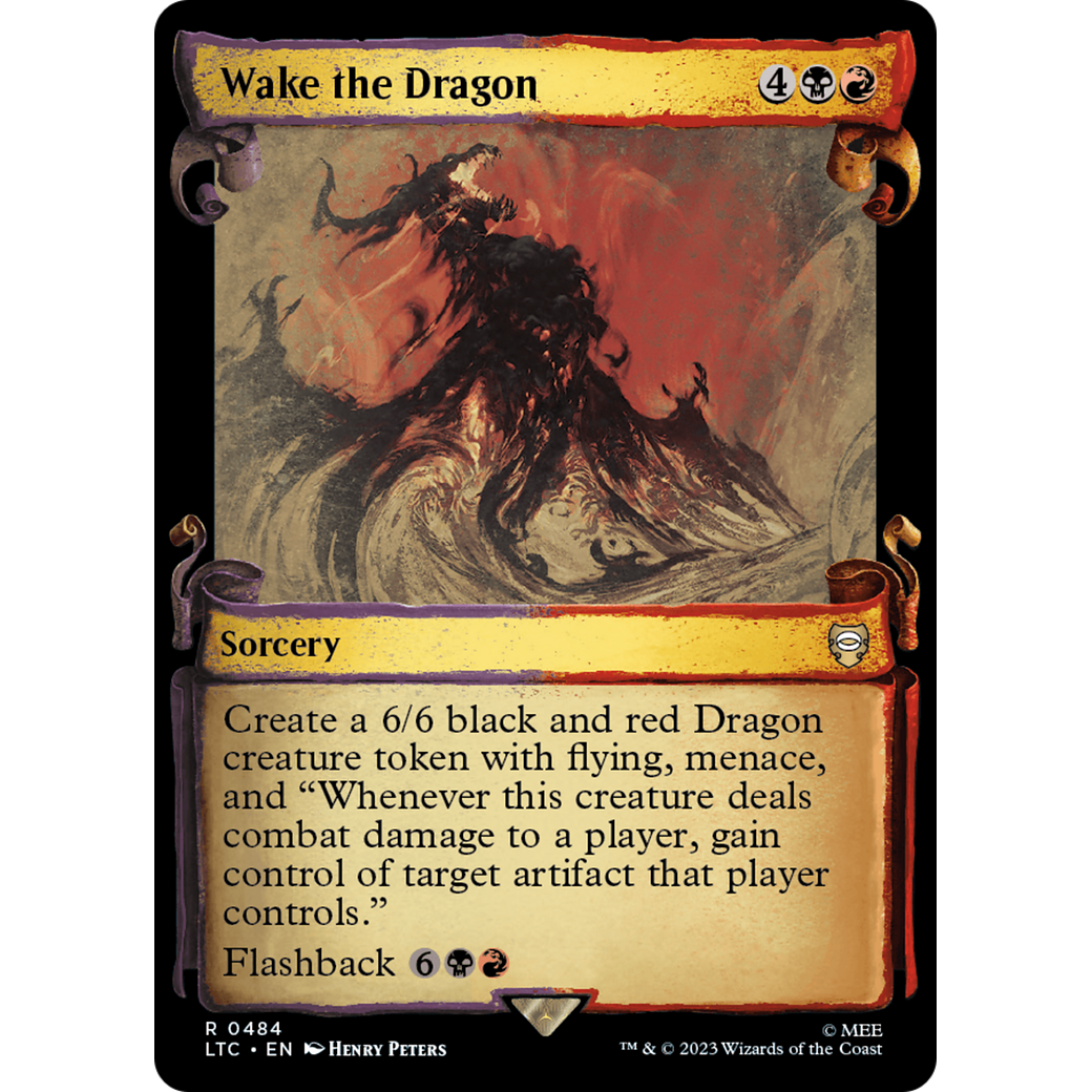 Wake the Dragon (LTC-484) - Tales of Middle-earth Commander: (Showcase) Foil