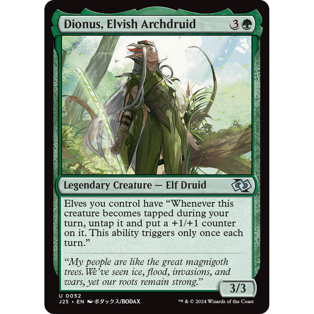 Dionus, Elvish Archdruid (J25-052) - Foundations Jumpstart