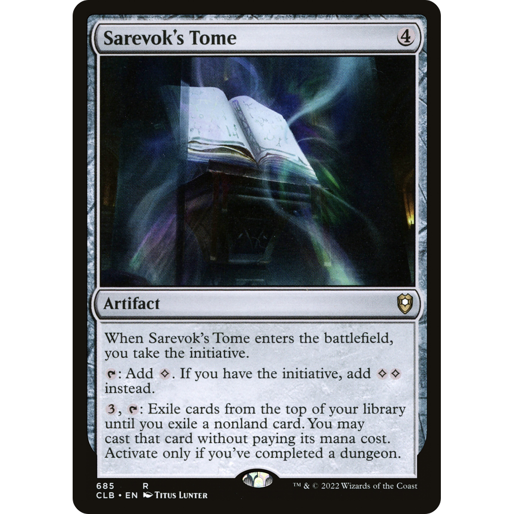 Sarevok's Tome (CLB-685) - Commander Legends: Battle for Baldur's Gate