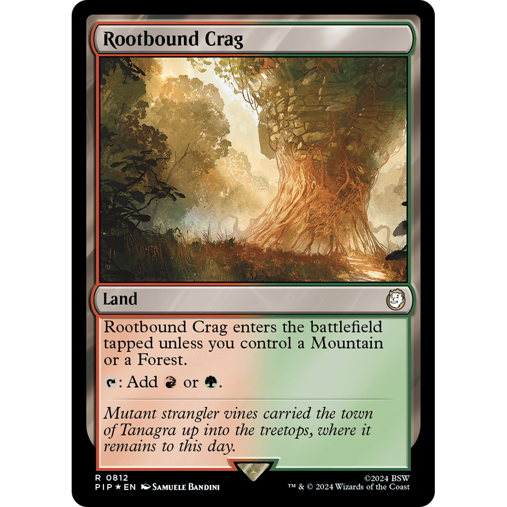 Rootbound Crag (PIP-812) - Fallout Foil