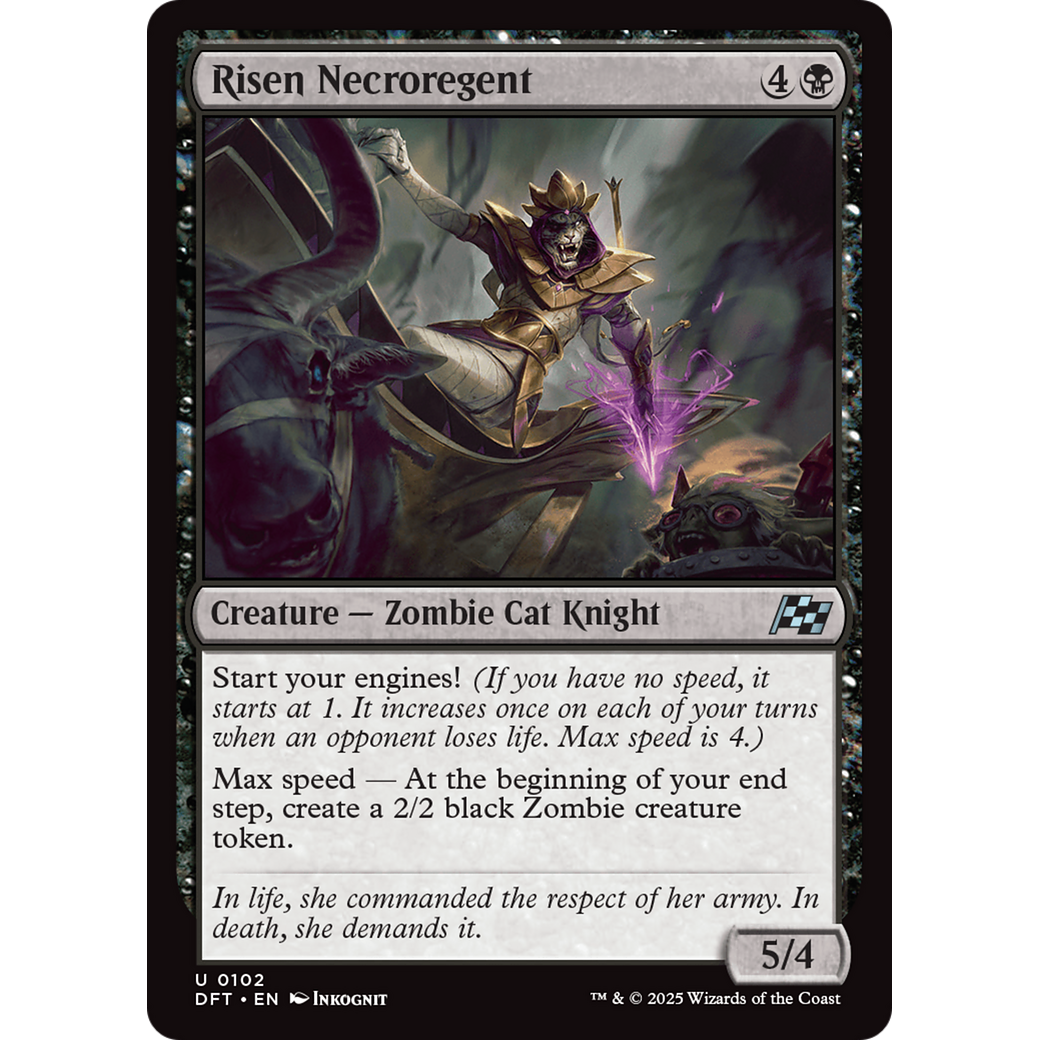 Risen Necroregent (DFT-102) - Aetherdrift Foil