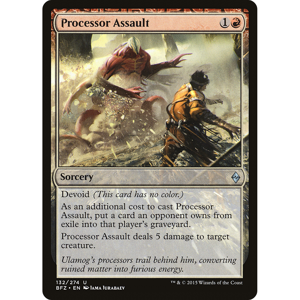 Processor Assault (BFZ-132) - Battle for Zendikar: (devoid) Foil