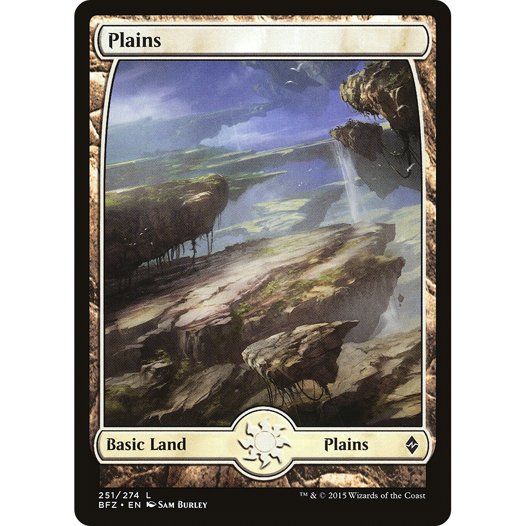 Plains (251) - Full Art (BFZ-251) - Battle for Zendikar