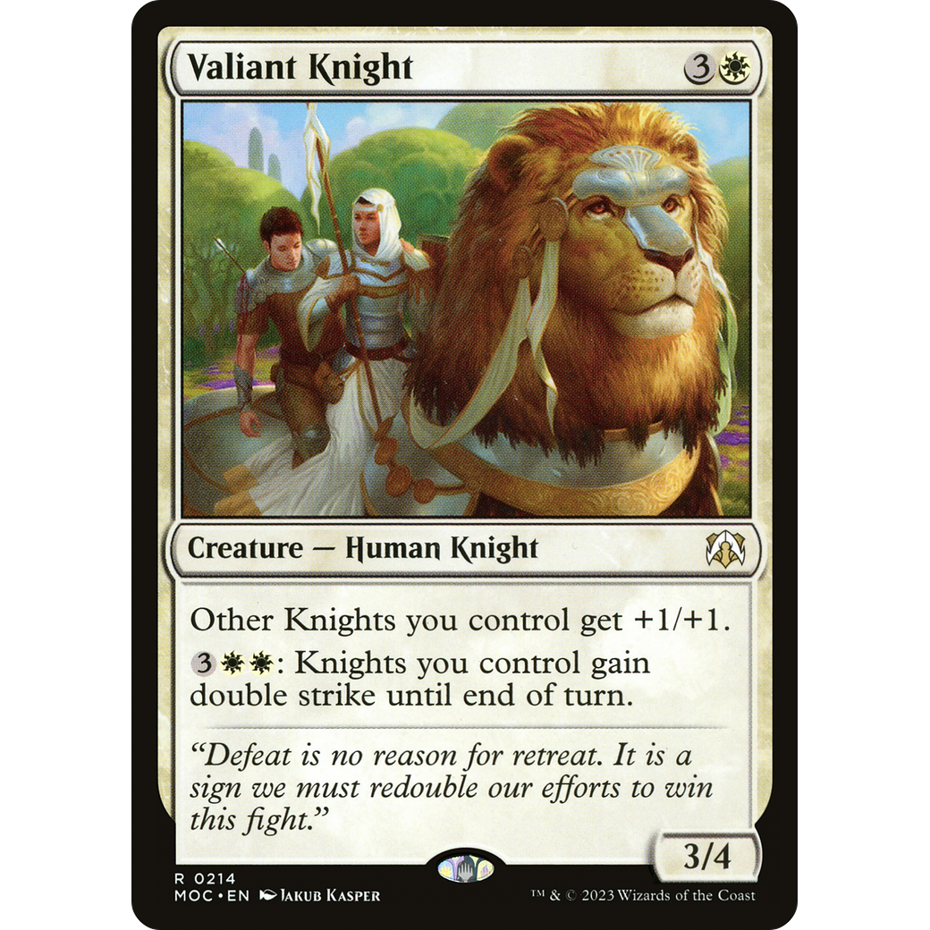 Valiant Knight (MOC-214) - March of the Machine Commander