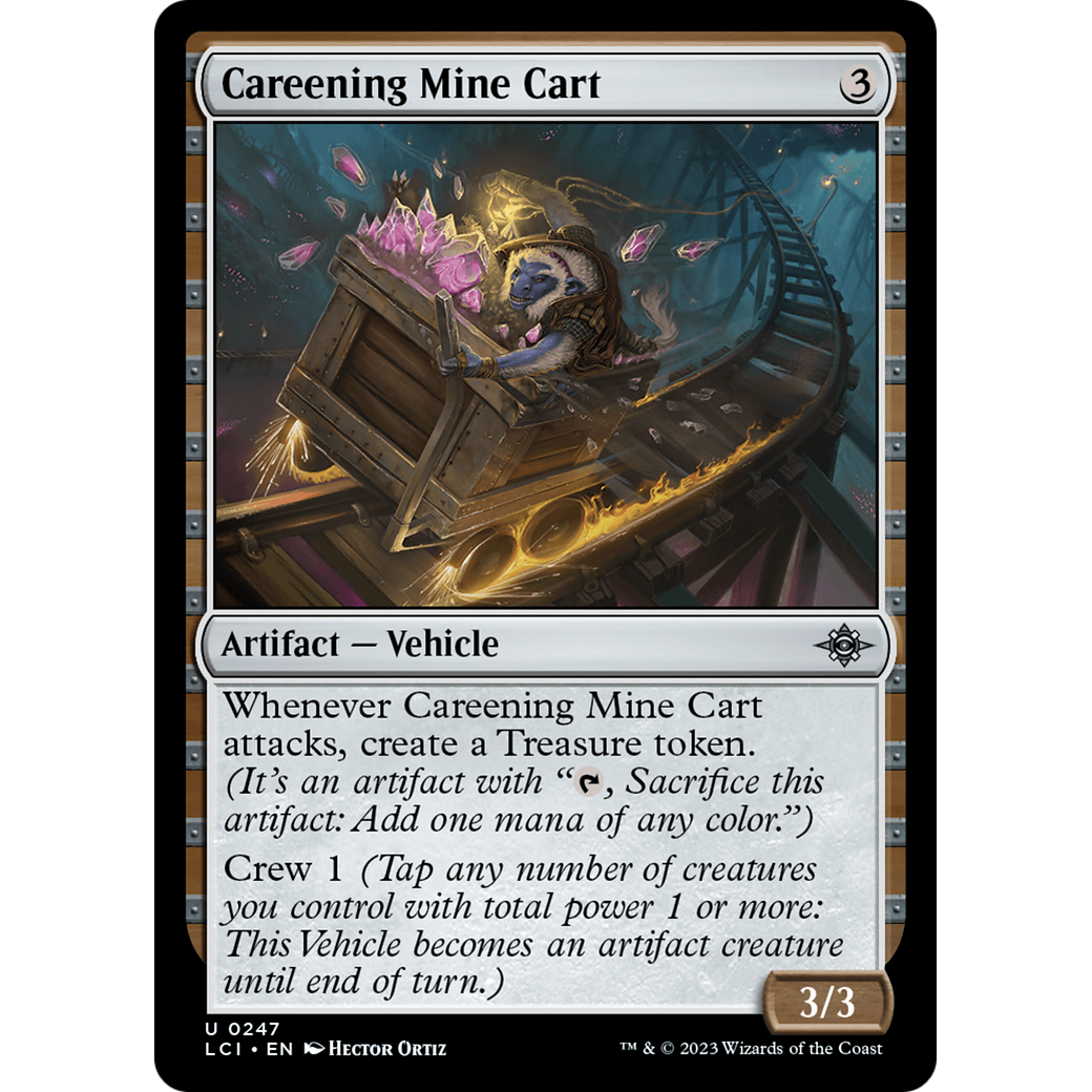 Careening Mine Cart (LCI-247) - The Lost Caverns of Ixalan: (vehicle) Foil
