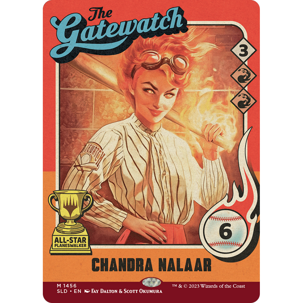 Chandra Nalaar (1456) (SLD-1456) - Secret Lair Drop: (Full Art) (Borderless) Foil