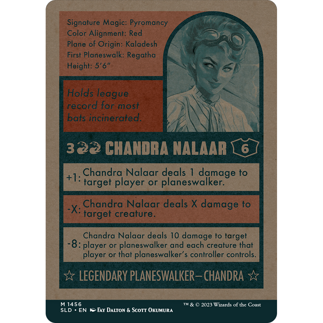 Chandra Nalaar (1456) (SLD-1456) - Secret Lair Drop: (Full Art) (Borderless)