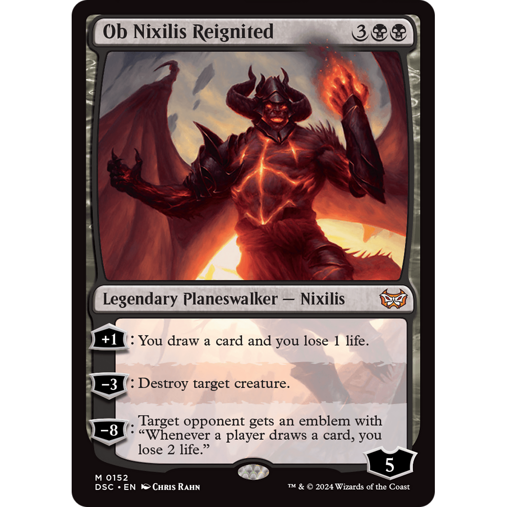 Ob Nixilis Reignited (DSC-152) - Duskmourn: House of Horror Commander