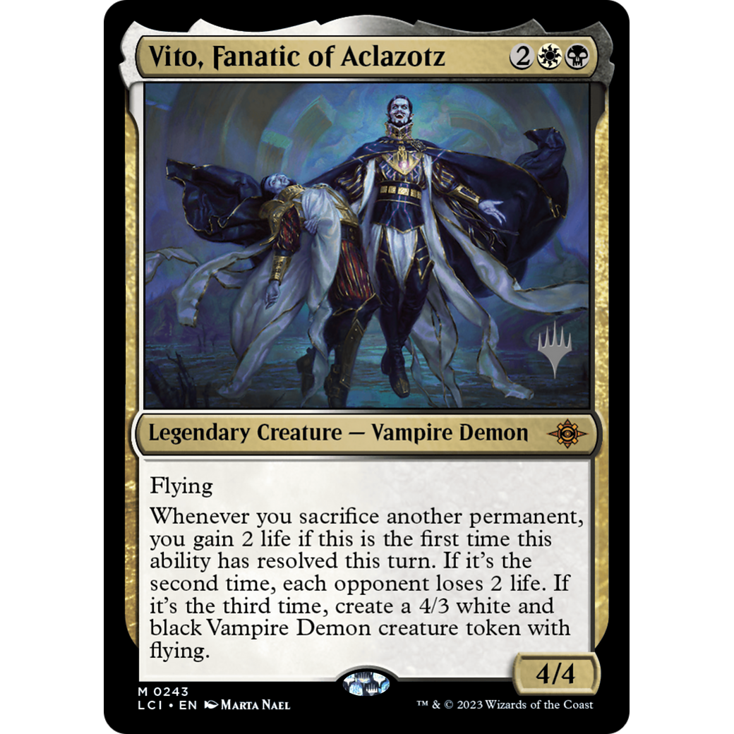 Vito, Fanatic of Aclazotz (PPLCI-243P) - The Lost Caverns of Ixalan Promos Foil