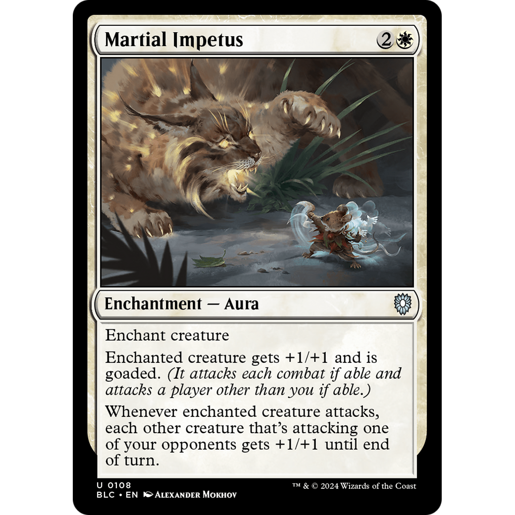 Martial Impetus (BLC-108) - Bloomburrow Commander