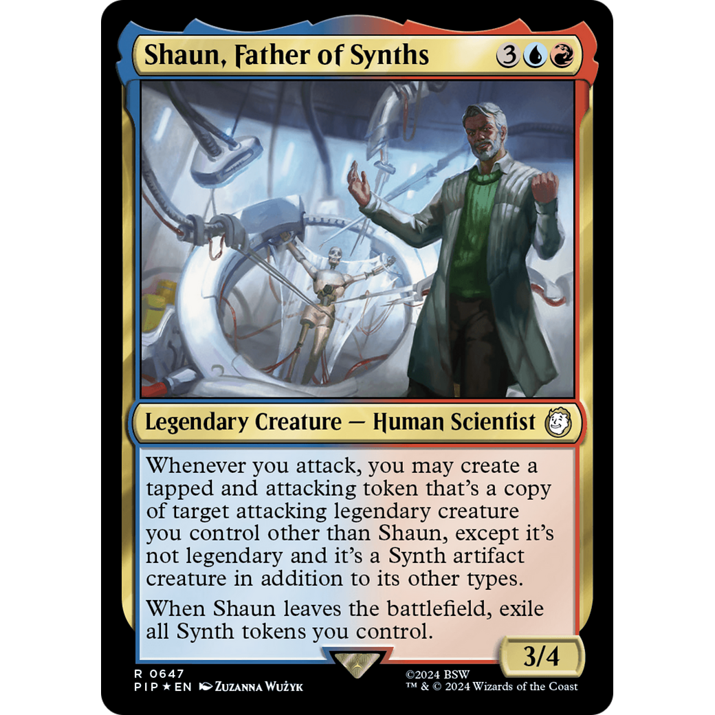Shaun, Father of Synths (PIP-647) - Fallout Foil