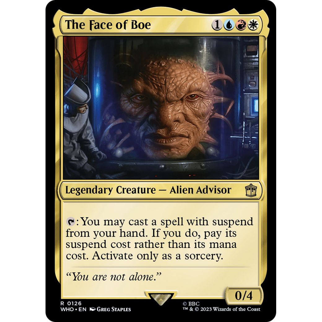 The Face of Boe (WHO-126) - Doctor Who Foil