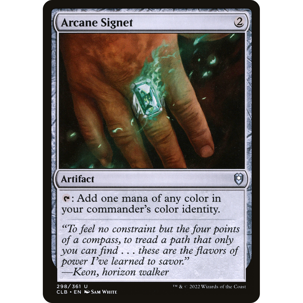 Arcane Signet (CLB-298) - Commander Legends: Battle for Baldur's Gate Foil