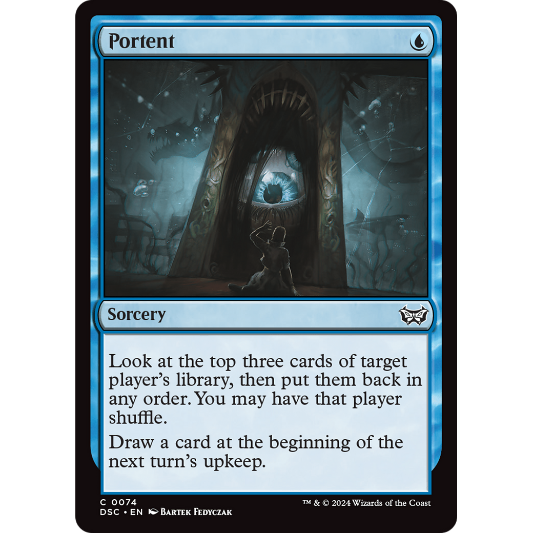 Portent (DSC-074) - Duskmourn: House of Horror Commander