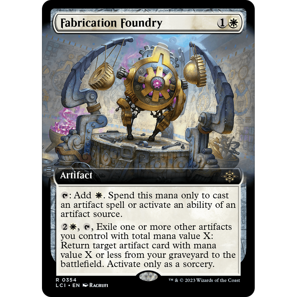 Fabrication Foundry (LCI-354) - The Lost Caverns of Ixalan: (Extended Art) Foil